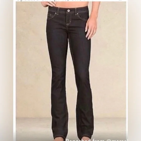 NWT Athleta Frontier jeans Blue Denim Plus size 16 - Picture 1 of 10